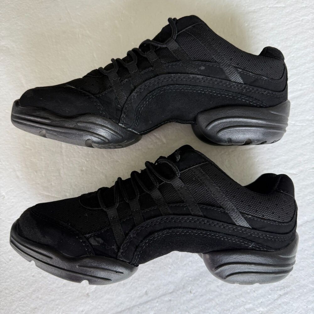 Capezio Women's DS24 Dance Snickers Black Suede Size 8